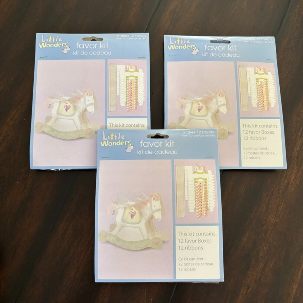 3 Little Wonders Party Favor Kit 12 ea Favors  Rocking Horse Party Baby Shower